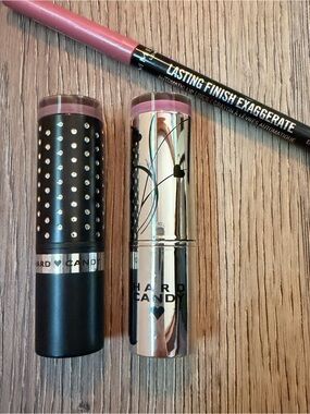 Hard Candy Pink Lipstick & Rimmel Pink Lip Liner Duo